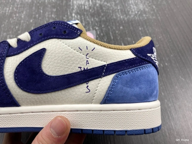 1st Kicks Shoes JORDAN X TRAVIS Comfortable SCOTT AIR CUSTOM 742 1 DM7866- 1108